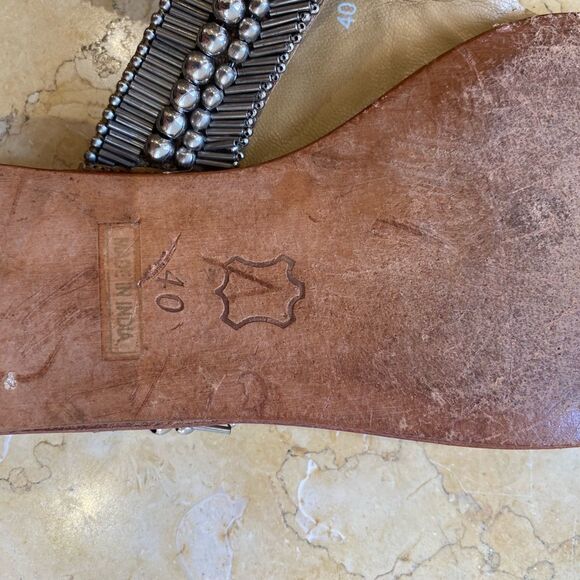 Barney’s NY metallic thong sandal - Picture 5 of 8